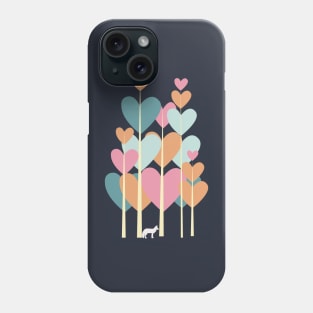 flowers art hearts colorful Phone Case