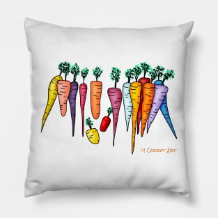 14 Carrot Art Pillow