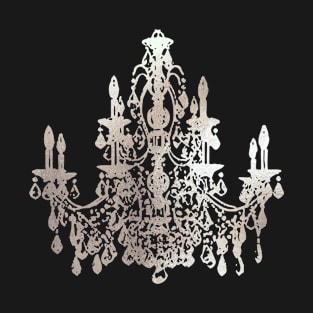 Crystal Chandelier, Faux Silver T-Shirt