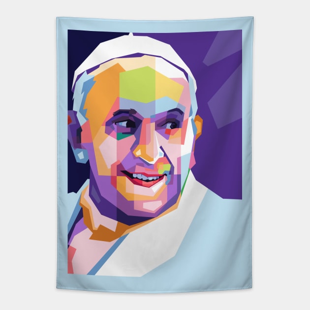 Pope in popart Tapestry by Danwpap2