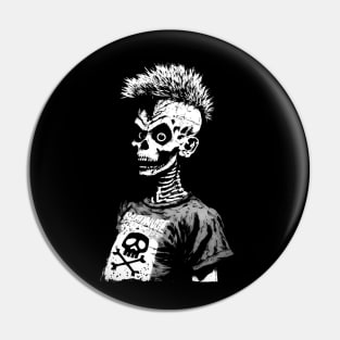 Punk Skull Harlock Fan Pin