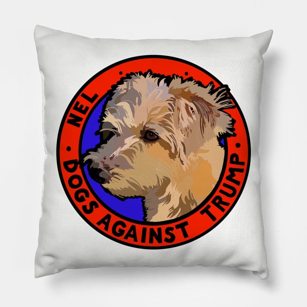 DOGS AGAINST TRUMP - NEL Pillow by SignsOfResistance