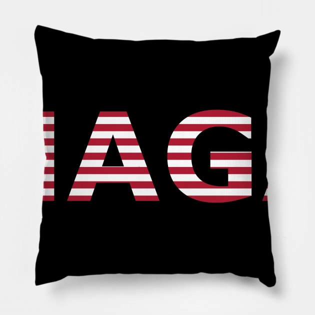 Donald Trump MAGA Make America Great Again Political Election Pillow by Lasso Print