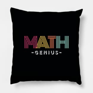 I Love Math Typography Pillow