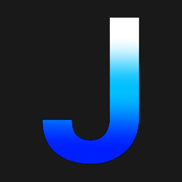 Discover Blue Letter J - Blue - T-Shirt