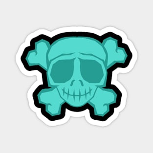 cute skull blue Magnet