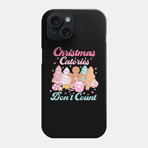 Christmas Calories Don't Count Phone Case by Velvet Love Design 