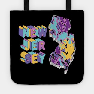 New Jersey State Abstract Art Tote