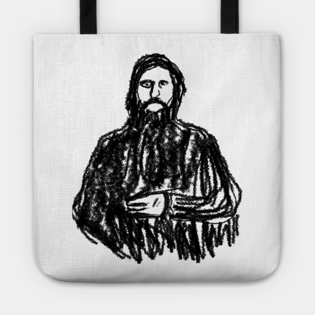 Rasputin Sketch Drawing Rasputin Tote Teepublic Au