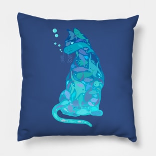 SWIM IN THE CAT Pillow