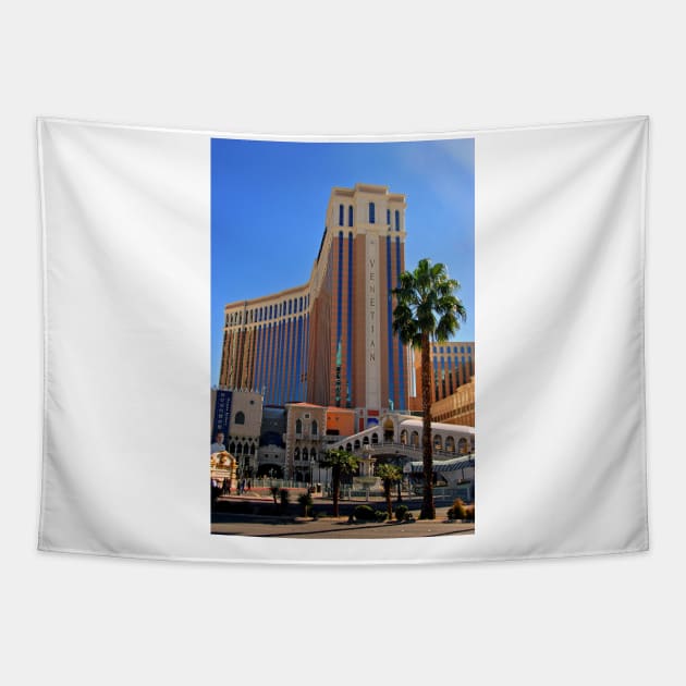 Venetian Hotel Las Vegas United States of America Tapestry by AndyEvansPhotos