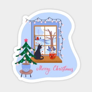 Cozy Christmas print Magnet