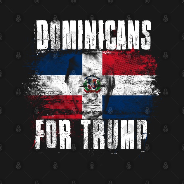 Dominicans For Trump - Trump 2020 Patriotic Flag by Family Heritage Gifts