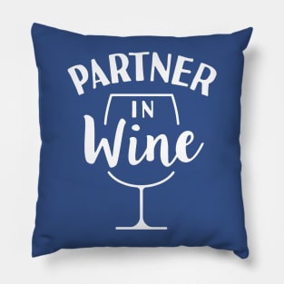 partner in wine 1 Pillow