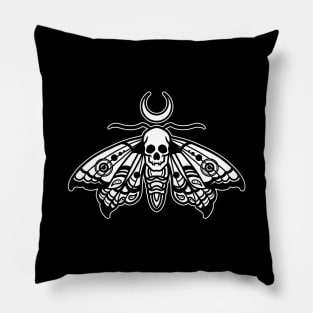 skull moth Pillow