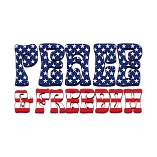 Peace & Freedom - USA Flag T-Shirt