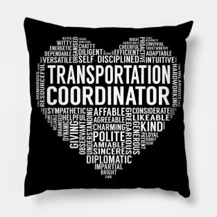 Transportation Coordinator Heart Pillow