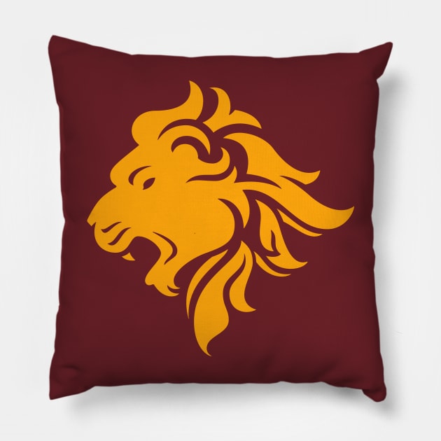 Vintage Leo Zodiac Symbol // Proud Leo Horoscope Sign Astrology Pillow by Now Boarding