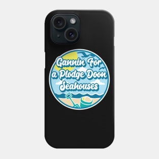 Gannin for a plodge doon Seahouses - Going for a paddle in the sea at Seahouses Phone Case