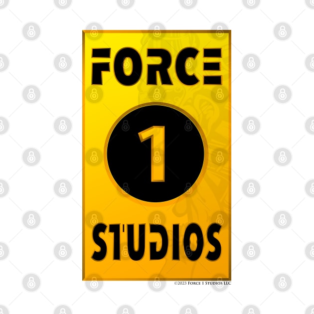 Force 1 Studios Gold Bar Logo (Light Shirts) by Force 1 Studios LLC