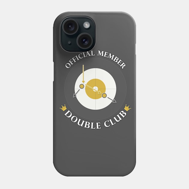 The "Double Club" - White Text Phone Case by itscurling