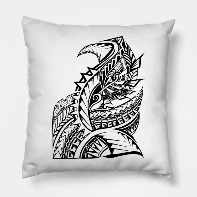 Pacific Island Pattern Pillow by Hunter