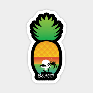 Pineapple Beach Magnet