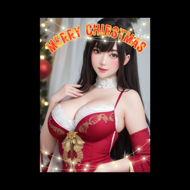 Merry Christmas Anime Girl Cosplay Xmas Cute Christmas Girl by Clicks Clothes