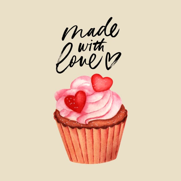 Love Cupcake Made with Love Tee by Lovli Lakin Designs