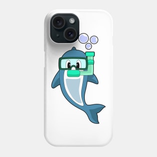 Dolphin Diver Snorkel Phone Case