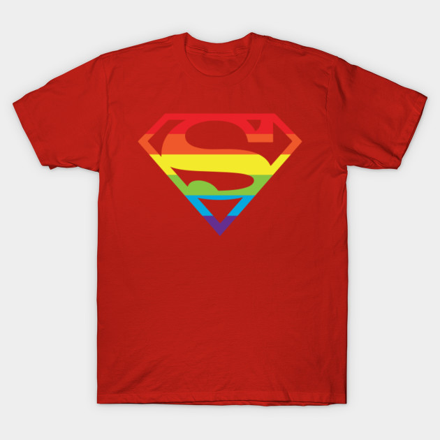 Superman Gay Pride Logo Superman Logo T Shirt Teepublic