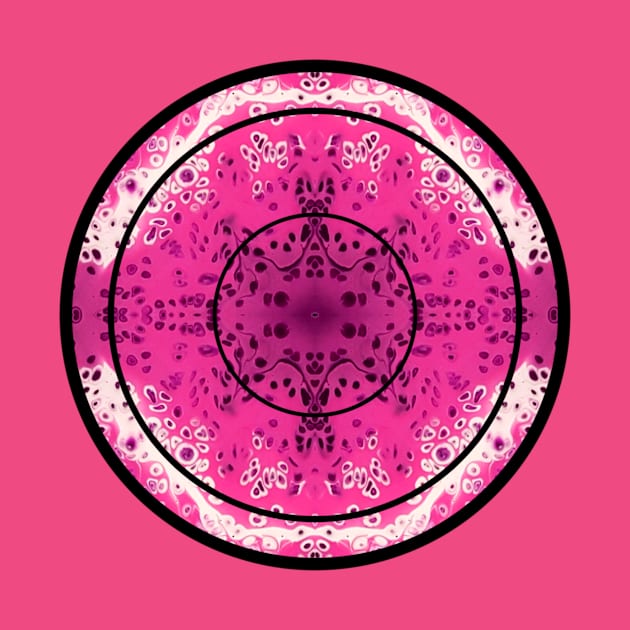 Magenta Pink Paint Pour Pattern by Designs_by_KC