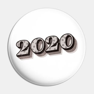 2020 Birthday Year B&W Pin