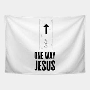 One Way Jesus Tapestry
