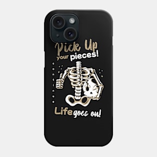 Life goes on Skull Cartoon Phone Case