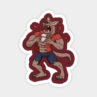 Howling Werewolf Magnet