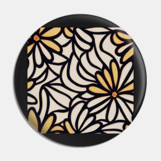 Beautiful Floral pattern, model 5 Pin