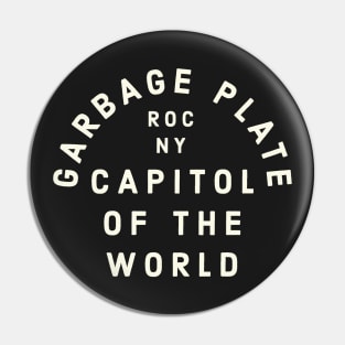 Garbage Plate Capitol of the World Rochester NY Pin