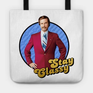 Anchorman Stay Classy Ron Tote