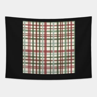 Bumpy tartan plaid in fall colours Tapestry