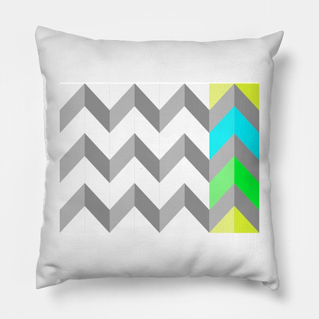 Chevron Pillow by MAMMAJAMMA