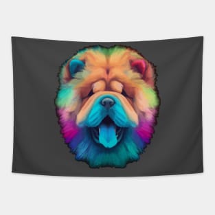 Cute Chow Chow Dog Fluffy Design Tapestry