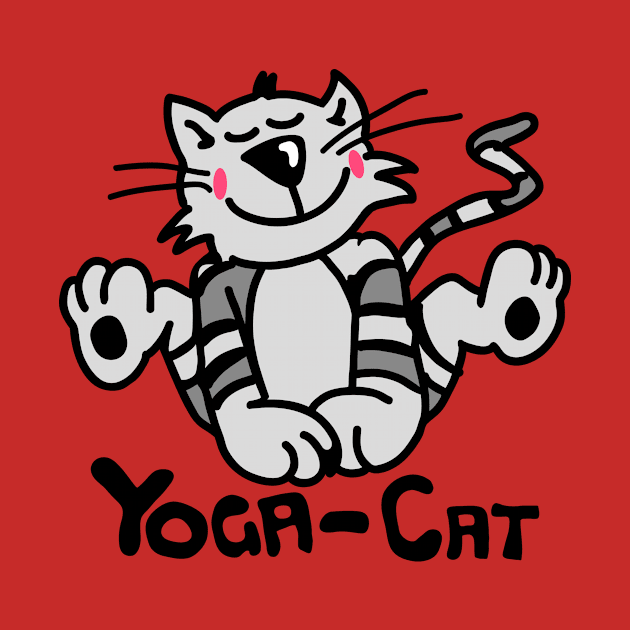 Yoga cat by schlag.art