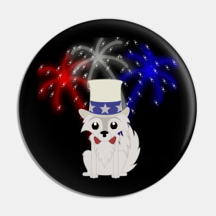 Independence Puppy Pin