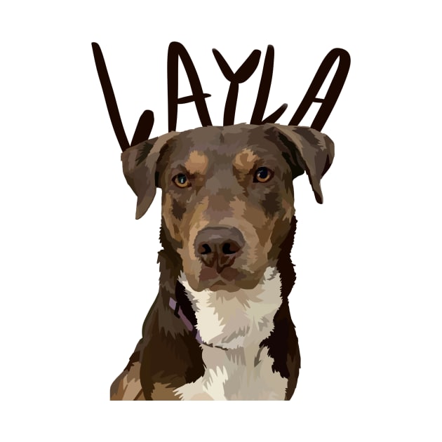 Layla Dog with name by jrepkin