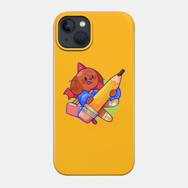 pencil devil - Puppy - Phone Case