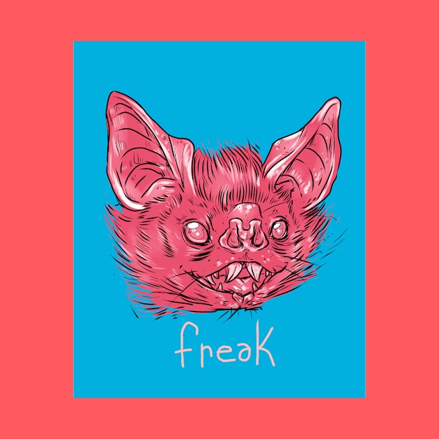 pink freak buck teeth by yodelbat