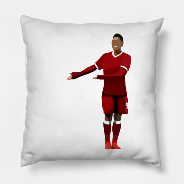 Roberto Firmino Pillow by Webbed Toe Design's