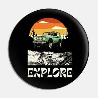 Explore The World In Wilderness Pin