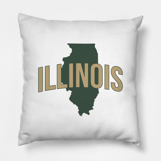 Illinois State Pillow by Novel_Designs